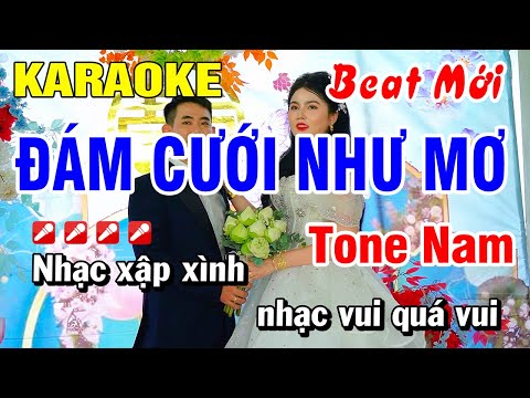 Karaoke Đám Cưới Như Mơ [ Beat Chuẩn ] Nhạc Sống Cha Cha | Hoài Phong Organ