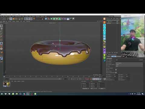 how to create Donut 3D  C4D