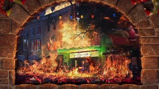 Festive Holiday Comedy Fireplace