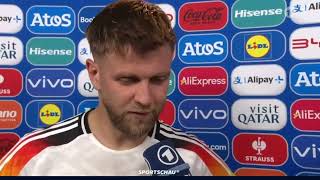 Deutschland Spanien EM 1:2 Interview Niclas Füllkrug