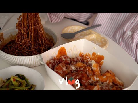 방구석 돼지파티에 당신을 초대합니다 / 슈프림양념치킨 + 짜파게티 / 텐동 + 해물찜 / 어복쟁반, 메밀김밥, 매운등갈비찜 / 구독자 이벤트