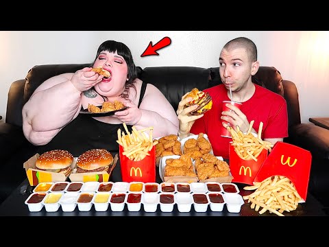 Massive 10,299 Calorie McDonald's With Hungry Fat Chick • MUKBANG