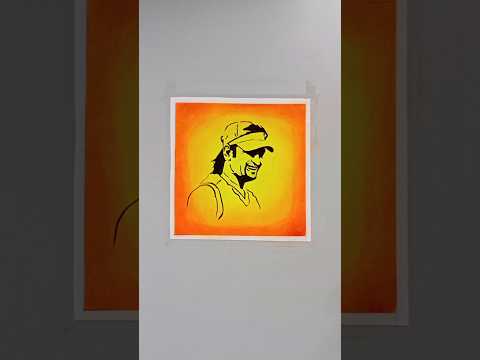 MS Dhoni Drawing | How to Draw Mahendra Singh Dhoni |#shorts #drawing #artwork #artist #art #artwork