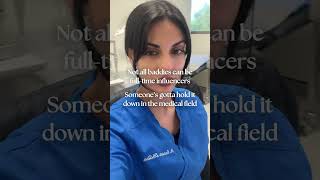 Not all baddies can be full time influencers... #browngirl #baddie #CosmeticDoctor #founder #woman