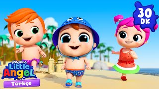Sahilde Oyun Zamanı 🏖️ | Eğlenceli ve Öğretici Çocuk Şarkıları | Little Angel Türkçe