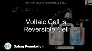Voltaic Cell is Reversible Cell
