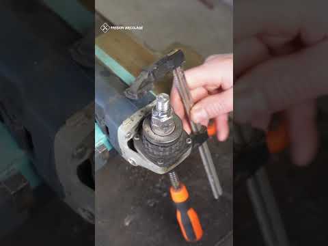 Astuce de Bricolage : J'adapte un mandrin sur une meuleuse #shorts