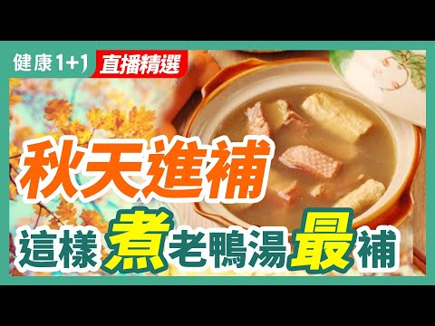 秋天進補  這樣煮老鴨湯最補 | 健康1+1 · 直播