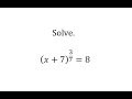 Understanding Rational Exponents and Solving Equations