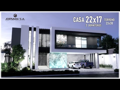 Modern House Design with 4 Bedrooms Family Home | 22x17m 2 Storey | Jorman HomeDesigns