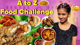 A to Z Food Challenge in Tamil 🍕 | Can We Eat Everything?!