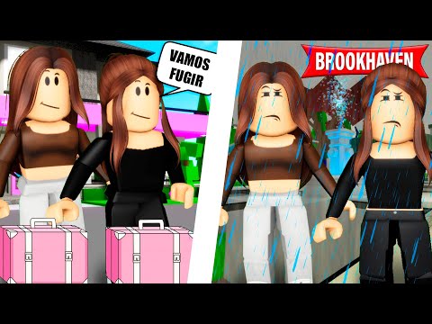 AS IRMÃS FUGIRAM DE CASA E SE DERAM MAL | Historinhas Brookhaven RP | Roblox