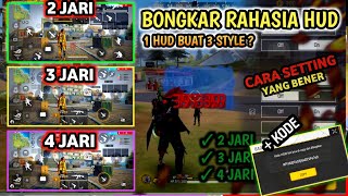 BONGKAR HUD & KODE ✅ RAHASIA SETTINGAN‼️CUSTOM HUD 2 JARI - 3 JARI & 4 JARI SENSI FF AUTO HEADSHOT