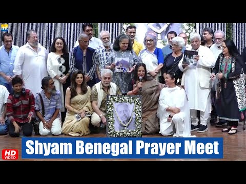 Naseeruddin Shah, Javed Akhtar, Shabana Azmi at Shyam Benegal's Prayer Meet