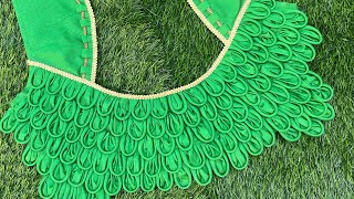 Blouse Back neck Design Cutting And Stitching