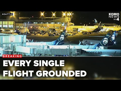 YouTube video thumbnail: IT Outage Grounds Every Single Alaska Airlines Flight, Cascading Travel Delays Expected