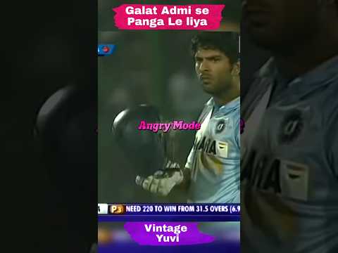 Yuvraj Singh Don't Angry me Ind Vs Pak T20 Match #cricket #yuvrajsingh #ipl