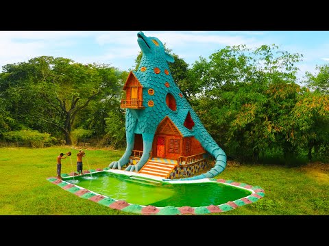 My Holiday 2 Month To Design Mud Villa House And Water Slide Swimming Pool By Ancient Skills