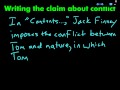 Protagonist and Conflict Analysis