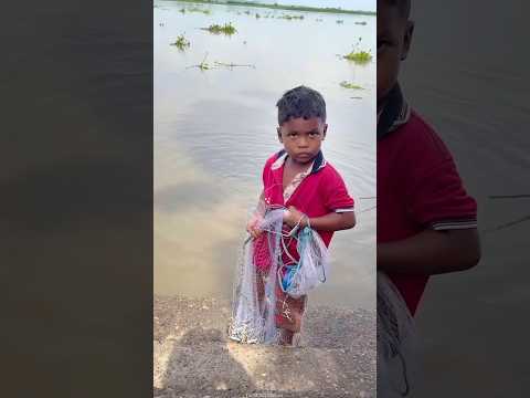 ये बच्चा माँ के केहने पर जाल को पानी में फेंक देता | #shorts