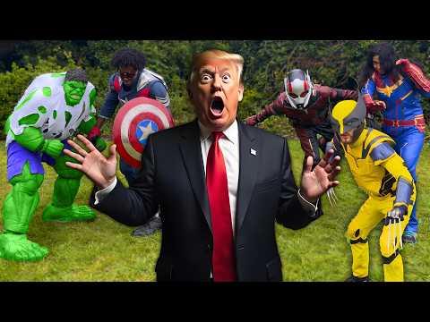 Donald Trump VS Avengers - Squid Game!
