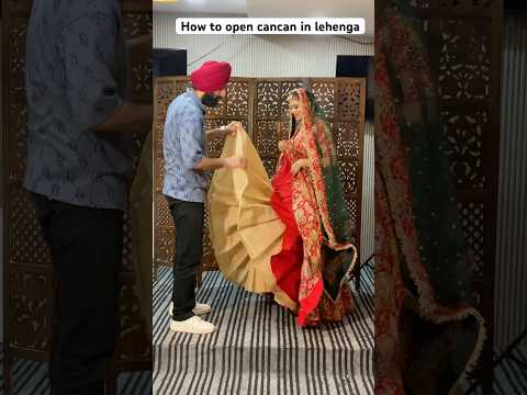 How to open cancan in lehenga #shorts #trending #viral
