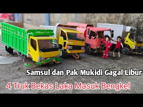 Gagal Libur😭 4 Truk Bekas LAK4 Masuk Bengkel