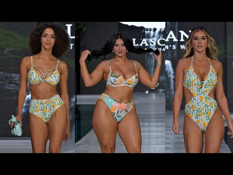 [4k60] 2024Lascana part.2 | 2024 Miami Swim Week D.C | Vertical slow motion