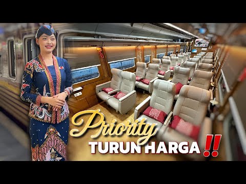 KELAS LAYANAN MEWAH INI MAKIN WORTH TO BUY❗️Trip Kereta Fajar Utama YK Priority Jakarta - Yogyakarta