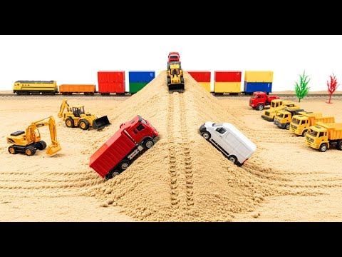 Construí Viadutos de Areia com Trator e Caminhão! 🏗️🚛