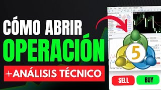 Cómo abrir una operación en METATRADER 5 + ANÁLISIS TÉCNICO para principiantes