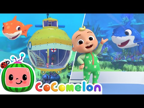 Baby Shark Colors Song | Learn Colors with Sharks! 🦈🌈 JJ’s Animal Time | CoComelon