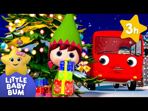 Christmas Bus to the North Pole!🎅 | 🚌Wheels on the BUS Songs! 🚌 Nursery Rhymes for Kids