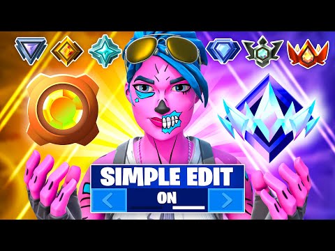 Bronze to Unreal Using SIMPLE EDIT On Controller (Fortnite Ranked)