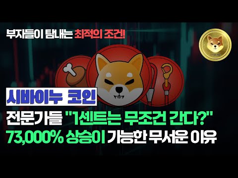 시바이누 코인은 부자들이 탐내는 최고의 조건을 갖춘 코인입니다! 앞으로 73,000% 폭등할 수 있는 이유와 팩트 체크! 커피값만 매수해두세요! 놀라운 일이 벌어집니다