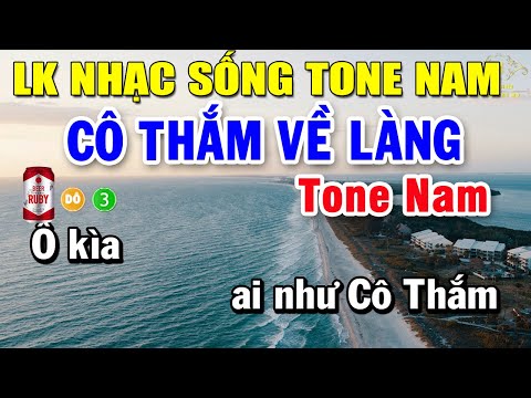 Karaoke Liên Khúc Nhạc Trữ Tình Bolero Tone Nam | Cô Thắm Về Làng – Hoàng Tử Trong Mơ