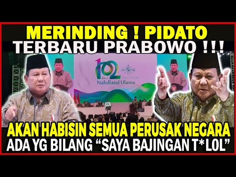 MENGGELEGAR ! PIDATO TERBARU PRABOWO❗️AKAN HABISI SEMUA PERUSAK NEGARA HINGGA SENGGOL ROCKY GERUNG 😱