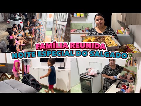 FAMÍLIA TODA REUNIDA,NOITE ESPECIAL COM MUITOS SALGADOS,NOVIDADES QUE NEM EU ESPERAVA🥹GLÓRIA DEUS🩷