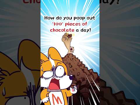 💩How Do You Poop Out '100' Pieces Of Chocolate A Day❓ #shorts #trivia #comedy