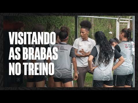 Chute Inicial visita as Brabas no treino!