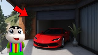 FRANKLIN AND SHINCHAN FOUND A SECRET GARAGE NEAR HIS HOUSE IN GTA 5