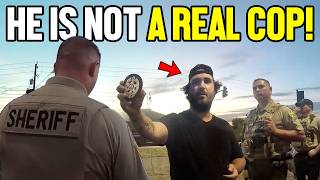 Fake Cop BUSTED by Real Deputies and INSTANTLY Regrets It!