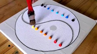 3 Types Of Drawing Acrylic Painting / Using Masking Tape / Compilation