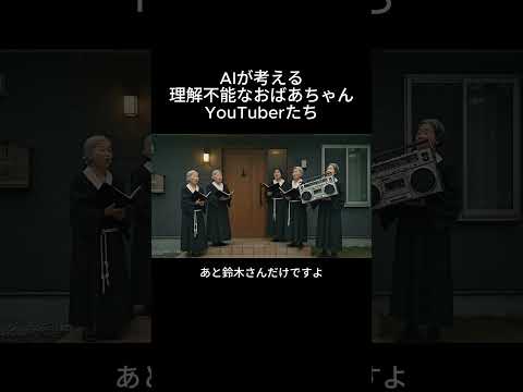 AIが考える理解不能なおばあちゃんYouTuberたち【その17】 #ai #aivideo #aishorts #aiおばあちゃん #ai動画 #おばあちゃん