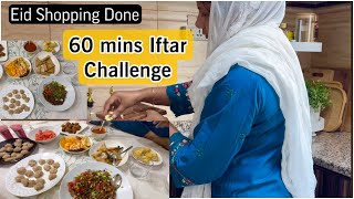 Speeed Cooking Iftar under Pressure ❤️Iftar in 1 hour Challenge