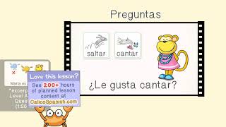 FREE Spanish for Kids | Me gusta / te gusta / le gusta, likes & dislikes | Calico Spanish