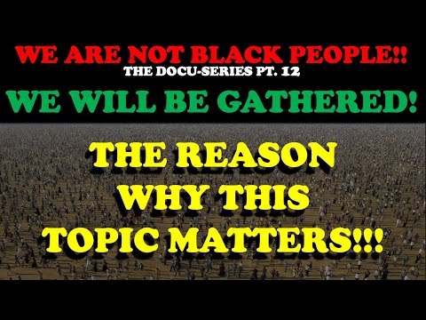 WE ARE NOT BLACK PEOPLE (DOCU-SERIES PT. 12)WE WILL BE GATHERED!   THE REASON WHY THIS TOPIC MATTERS