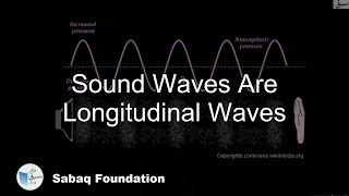 Sound Waves are Longitudinal Waves