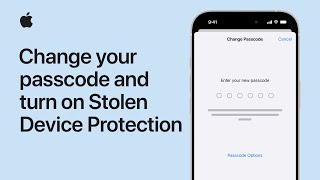 How to change your passcode and turn on Stolen Device Protection on iPhone | Apple Support