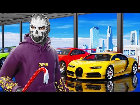 Robbing 63 Supercars From Dealership in GTA 5 RP